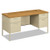 Metro Series Kneespace Credenza, 60w X 24d X 29.5h, Harvest/putty