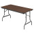 Officeworks Classic Wood-laminate Folding Table, Curved Legs, Rectangular, 60" X 30" X 29", Walnut