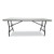 Indestructable Industrial Folding Table, Rectangular, 72" X 30" X 29", Platinum