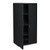 Rough N Ready Storage Cabinet, Four-shelf, 36w X 22d X 72h, Black