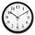 Black Quartz Contract Clock, 13.75" Overall Diameter, Black Case, 1 Aa (sold Separately)