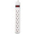 Power Strip, 6 Outlets, 15 Ft Cord, Ivory