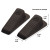 Big Foot Doorstop, No Slip Rubber Wedge, 2.25w X 4.75d X 1.25h, Brown, 2/pack