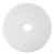 Low-speed Super Polishing Floor Pads 4100, 13" Diameter, White, 5/carton