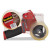 Packaging Tape Dispenser With Two Rolls Of Tape, 3" Core, For Rolls Up To 0.75" X 60 Yds, Red