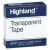 Transparent Tape, 1" Core, 0.75" X 36 Yds, Clear