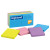 Self-stick Notes, 3" X 3", Assorted Bright Colors, 100 Sheets/pad, 12 Pads/pack