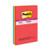 Pads In Playful Primary Collection Colors, Note Ruled, 4" X 6", 90 Sheets/pad, 3 Pads/pack