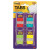 1" Plain Solid Color Tabs, 1/5-cut, Assorted Colors, 1" Wide, 100/pack