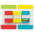Plain Solid Color Tabs Value Pack, (66) 1/5-cut 1" Wide, (48) 1/3-cut 2" Wide, Assorted Colors And Sizes, 114/pack