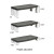 Extra-wide Adjustable Monitor Stand, 20" X 12" X 1" To 5.78", Silver/black, Supports 40 Lbs