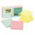 Original Pop-up Refill, 3" X 3", Beachside Cafe Collection Colors, 100 Sheets/pad, 6 Pads/pack