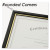 Ez Mount Document Frame With Trim Accent And Plastic Face, Plastic, 8.5 X 11 Insert, Black/gold