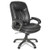 Executive Swivel/tilt Bonded Leather High-back Chair, Supports Up To 250 Lb, 18.50" To 21.65" Seat Height, Black