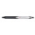 Vball Rt Liquid Ink Roller Ball Pen, Retractable, Extra-fine 0.5 Mm, Black Ink, Black/white Barrel