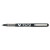 Vball Liquid Ink Rollerball Pen, Stick, Fine 0.7 Mm, Black Ink, Black/clear Barrel, Dozen
