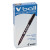 Vball Liquid Ink Roller Ball Pen, Stick, Extra-fine 0.5 Mm, Black Ink, Black/clear Barrel, Dozen