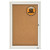 Enclosed Indoor Cork Bulletin Board With One Hinged Door, 24 X 36, Tan Surface, Silver Aluminum Frame
