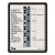Employee In/out Board, 11 X 14, Porcelain White/gray Surface, Black Plastic Frame