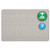Oval Office Fabric Board, 36" X 24", Gray Surface