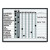 Employee In/out Board System, Up To 15 Employees, 24 X 18, Porcelain White/gray Surface, Black Aluminum Frame