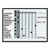 Employee In/out Board System, 15-person Tracking, 24" X 18", White/gray Surface, Black Aluminum Frame