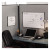 Arc Frame Cubicle Magnetic Dry Erase Board, 14 X 11, White Surface, Silver Aluminum Frame