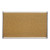 Arc Frame Cubicle Cork Board, 30 X 18, Tan Surface, Silver Aluminum Frame