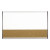 Arc Frame Cubicle Dry Erase/cork Board, 30 X 18, Tan/white Surface, Silver Aluminum Frame