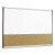 Arc Frame Cubicle Dry Erase/cork Board, 30 X 18, Tan/white Surface, Silver Aluminum Frame