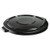 Brute Self-draining Flat Top Lids, 24.5" Dia X 1.5h, Black