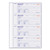 Receipt Book, Two-part Carbonless, 7 X 2.75, 4 Forms/sheet, 400 Forms Total