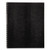 Notepro Notebook, 1-subject, Medium/college Rule, Black Cover, (100) 11 X 8.5 Sheets