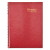 Coilpro Ruled Daily Planner, 8.25 X 5.75, Red Cover, 12-month (jan To Dec): 2024