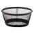 Mesh Jumbo Nestable Paper Clip Dish, Wire Mesh, 4.3" Diameter X 2"h,  Black