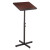 Adjustable Speaker Stand, 21 X 21 X 29.5 To 46, Mahogany/black