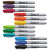 Fine Tip Permanent Marker, Fine Bullet Tip, Assorted Colors, 12/set