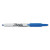 Retractable Permanent Marker, Fine Bullet Tip, Blue