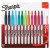 Retractable Permanent Marker, Fine Bullet Tip, Assorted Colors, 12/set