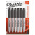 Super Permanent Marker, Fine Bullet Tip, Black, 6/pack