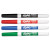 Low-odor Dry-erase Marker, Fine Bullet Tip, Assorted Colors, 4/set