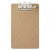 Recycled Hardboard Archboard Clipboard, 2.5" Clip Capacity, Holds 8.5 X 11 Sheets, Brown