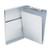 Snapak Aluminum Side-open Forms Folder, 0.5" Clip Capacity, Holds 8.5 X 14 Sheets, Silver