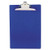 Recycled Plastic Clipboard With Ruler Edge, 1" Clip Capacity, Holds 8.5 X 11 Sheets, Blue