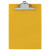 Recycled Plastic Clipboard With Ruler Edge, 1" Clip Capacity, Holds 8.5 X 11 Sheets, Yellow