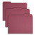 Interior File Folders, 1/3-cut Tabs: Assorted, Letter Size, 0.75" Expansion, Maroon, 100/box