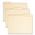 100% Recycled Reinforced Top Tab File Folders, 1/3-cut Tabs: Assorted, Letter Size, 0.75" Expansion, Manila, 100/box