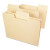 Supertab Top Tab File Folders, 1/3-cut Tabs: Assorted, Letter Size, 0.75" Expansion, 14-pt Manila, 50/box