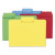 Supertab Colored File Folders, 1/3-cut Tabs: Assorted, Letter Size, 0.75" Expansion, 14-pt Stock, Assorted Colors, 50/box