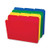 Top Tab Poly Colored File Folders, 1/3-cut Tabs: Assorted, Letter Size, 0.75" Expansion, Assorted Colors, 24/box